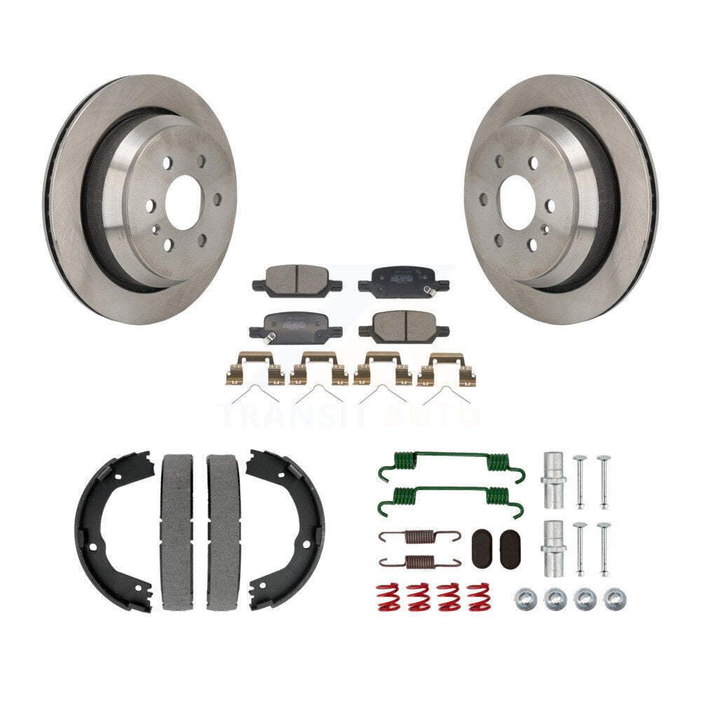 Kit de quincaillerie pour chaussures de stationnement, Rotors à disque arrière, plaquettes semi-métalliques, pour Chevrolet GM
