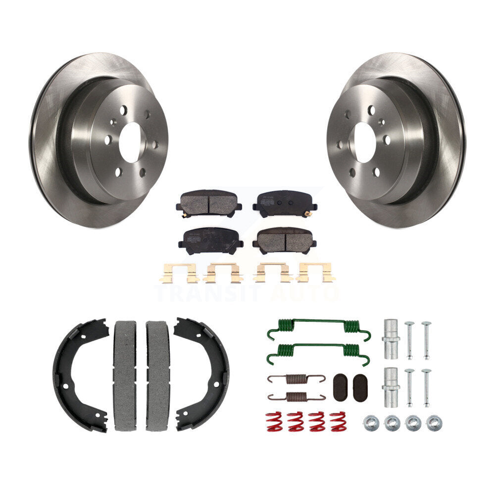 Kit de quincaillerie pour chaussures de stationnement, Rotors à disque arrière, plaquettes semi-métalliques, pour Chevrolet GM