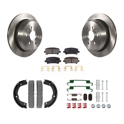 Kit de quincaillerie pour chaussures de stationnement, Rotors à disque arrière, plaquettes semi-métalliques, pour Chevrolet GM