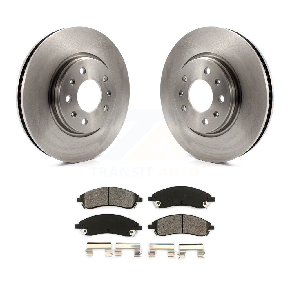 Kit de rotor de frein à disque avant et de plaquettes semi-métalliques pour Cadillac CTS Bas 2006 – 2007