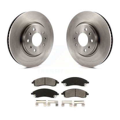 Kit de rotor de frein à disque avant et de plaquettes semi-métalliques pour Cadillac CTS Bas 2006 – 2007