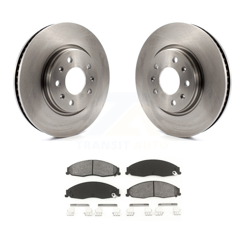 Kit de disques de frein à disque avant et plaquettes semi-métalliques pour Cadillac CTS STS