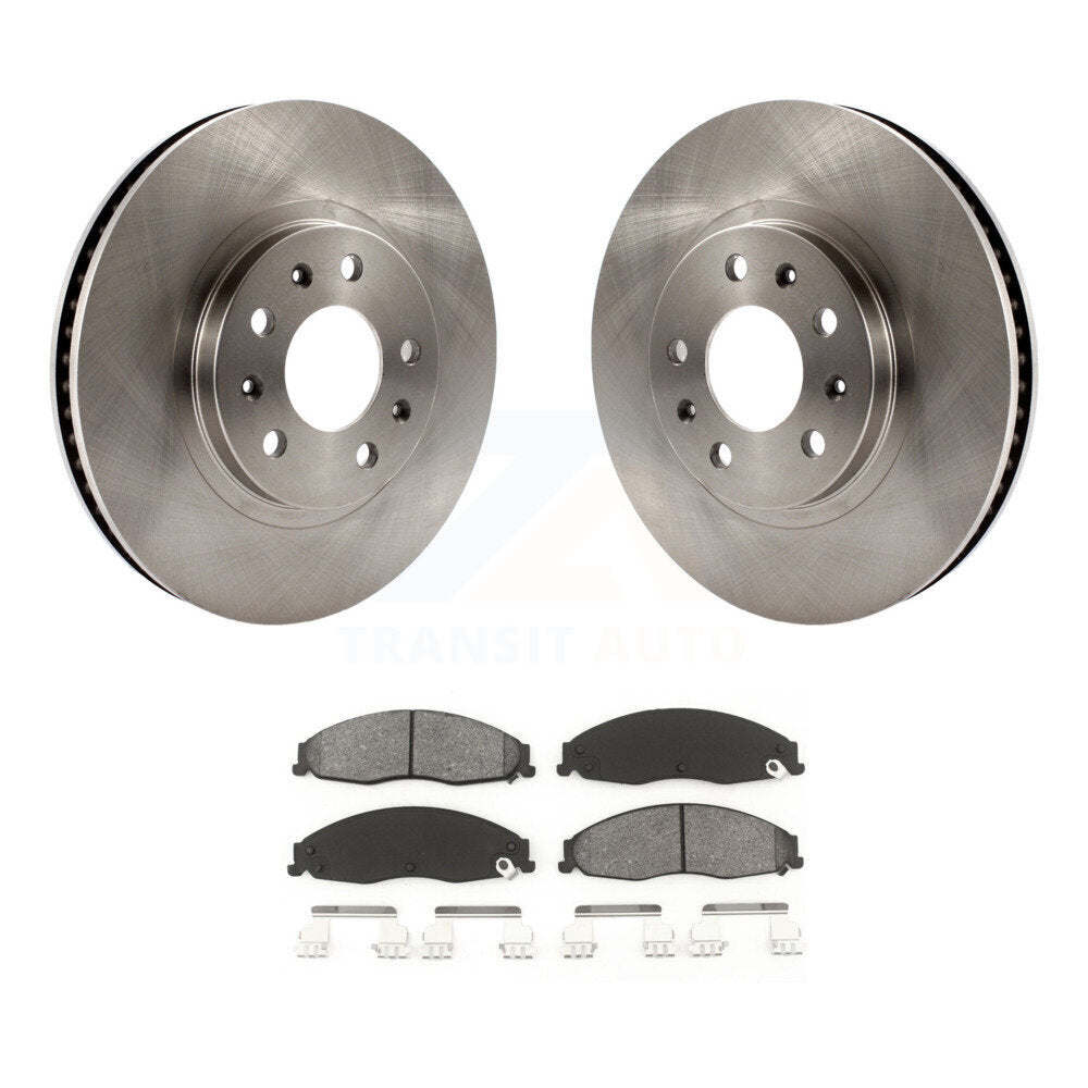 Kit de disques de frein à disque avant et plaquettes semi-métalliques pour Cadillac CTS K8S-100036