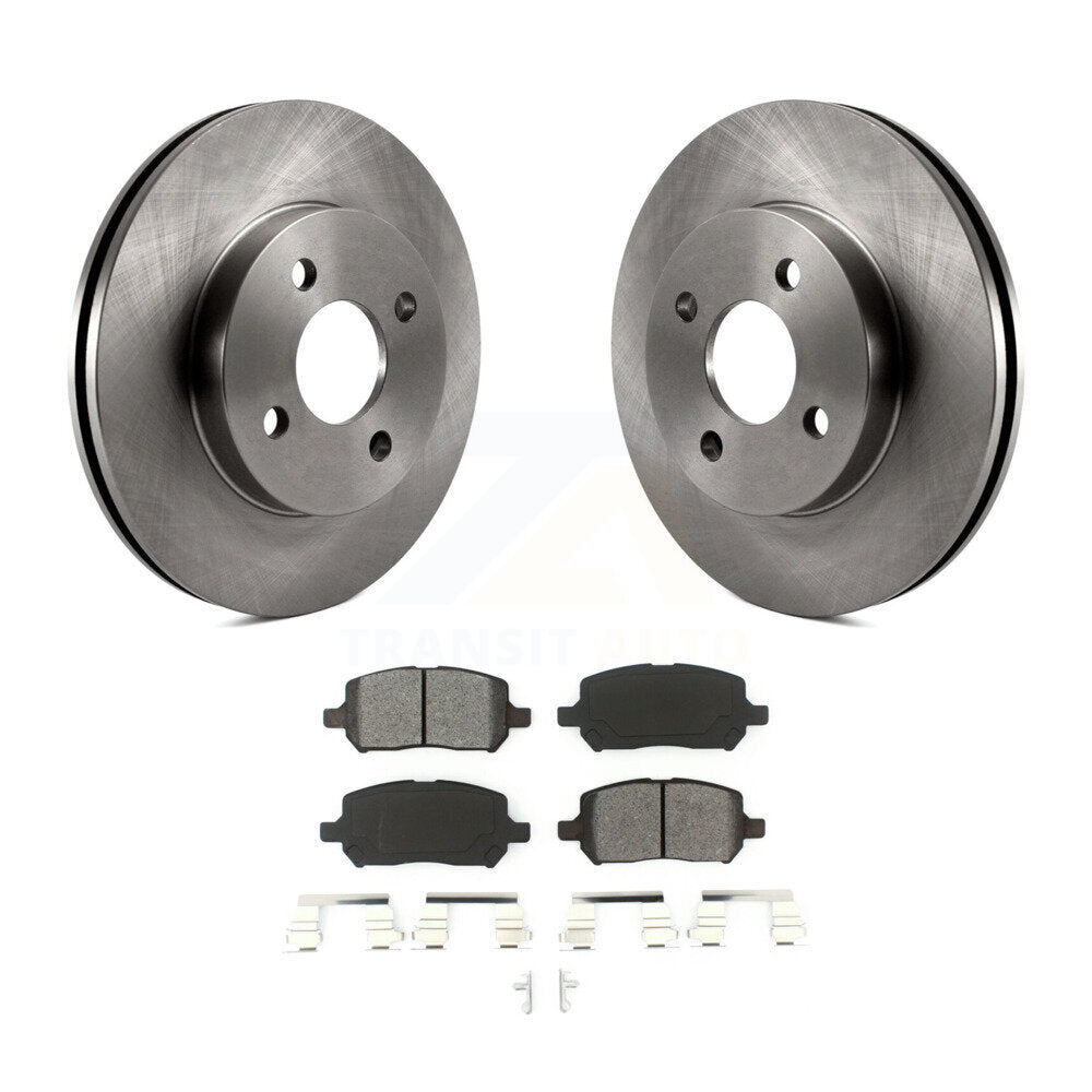 Kit de rotor de frein avant et de plaquettes semi-métalliques pour Chevrolet Cobalt Pontiac G5 Satur