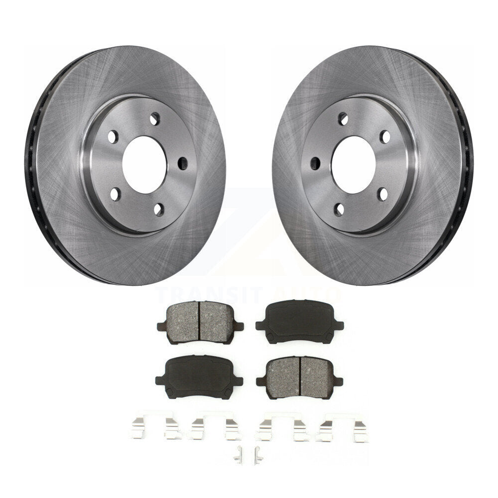 Rotor de frein à disque avant et Kit de plaquettes semi-métalliques pour Chevrolet Malibu Pontiac G