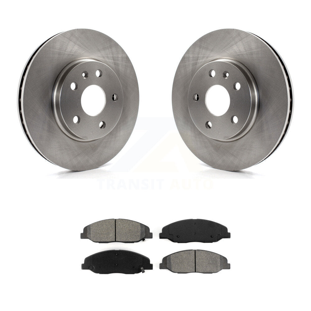 Kit de disques de frein à disque avant et plaquettes semi-métalliques pour Cadillac CTS K8S-100070