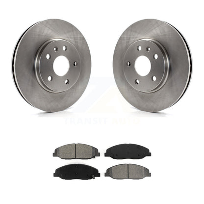 Kit de disques de frein à disque avant et plaquettes semi-métalliques pour Cadillac CTS K8S-100070
