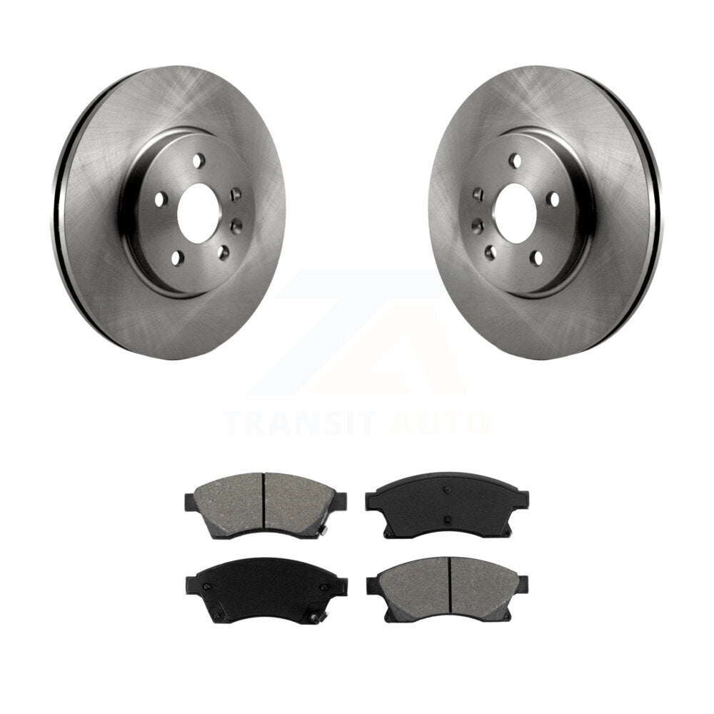 Rotors de frein à disque avant et kit de plaquettes semi-métalliques pour Chevrolet Sonic R 2013-2014