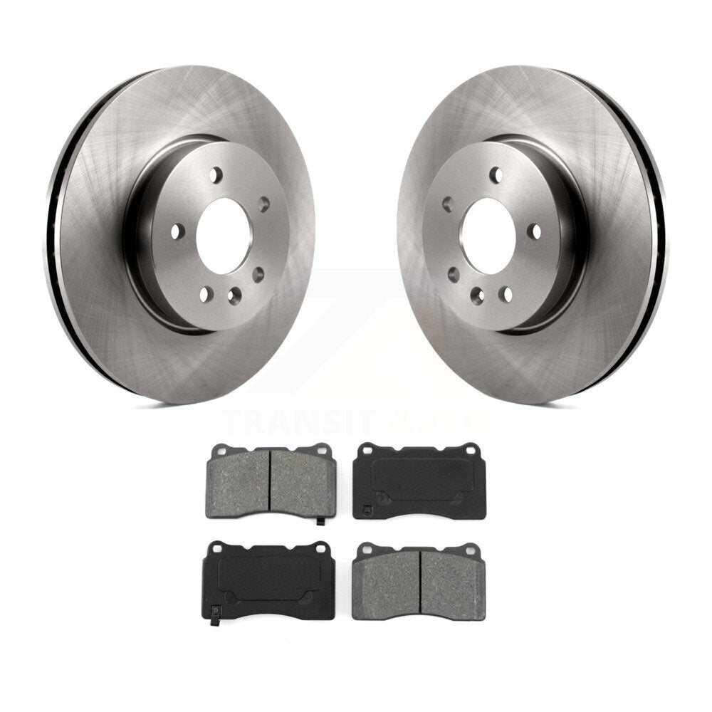 Kit de disques de frein à disque avant et plaquettes semi-métalliques pour Cadillac ATS K8S-100086