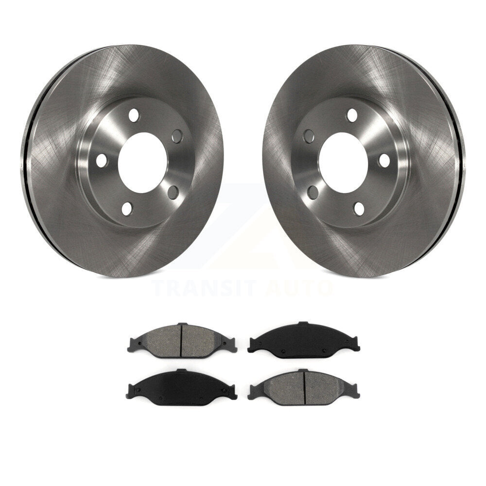 Kit de disques de frein à disque avant et plaquettes semi-métalliques pour Ford Mustang K8S-100101