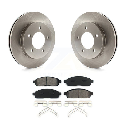 Kit de plaquettes de frein semi-métalliques pour rotors de frein avant, pour Ford F-150 4WD 04 avec roue à 5 écrous