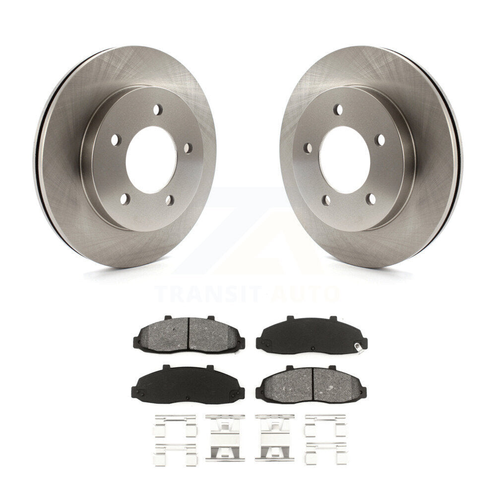 Kit de disques de frein à disque avant et plaquettes semi-métalliques pour Ford F-150 Heritage 4WD