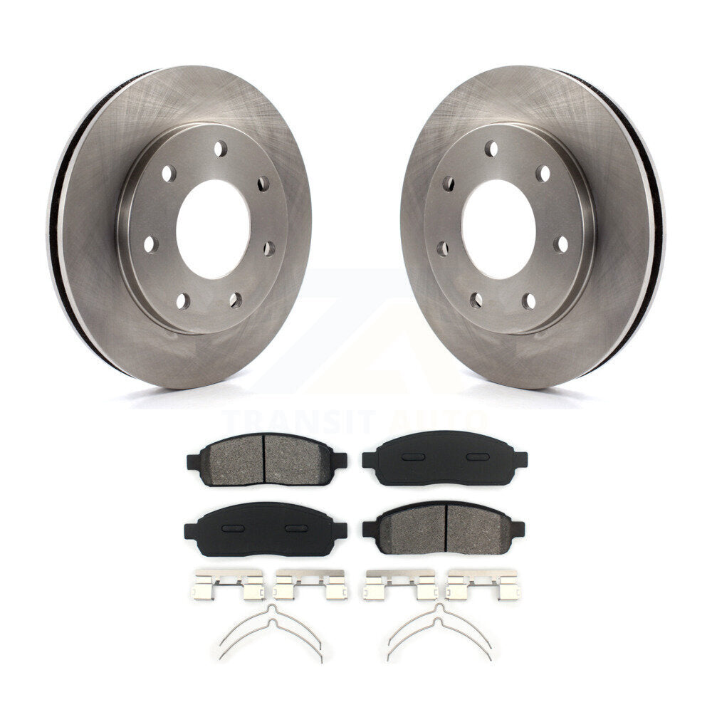 Kit de disques de frein à disque avant et plaquettes semi-métalliques pour Ford F-150 4WD 2004