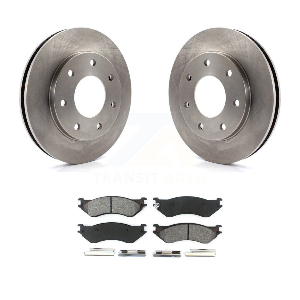 Kit de rotor de frein avant et de plaquettes semi-métalliques pour Ford F-150 F-250 HD Heritage 4W