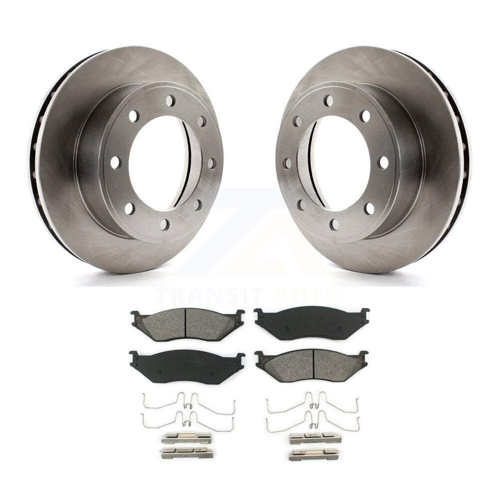 Kit de rotor de frein avant et de plaquettes semi-métalliques pour Ford F-450 Super Duty F-55 1999