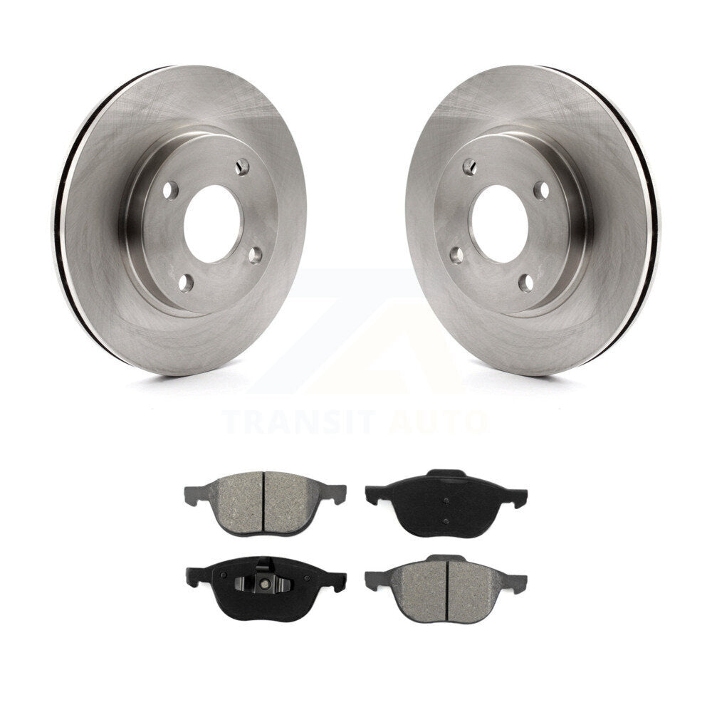 Kit de rotor de frein à disque avant et de plaquettes semi-métalliques pour Ford Focus 2004 à partir de 04 05