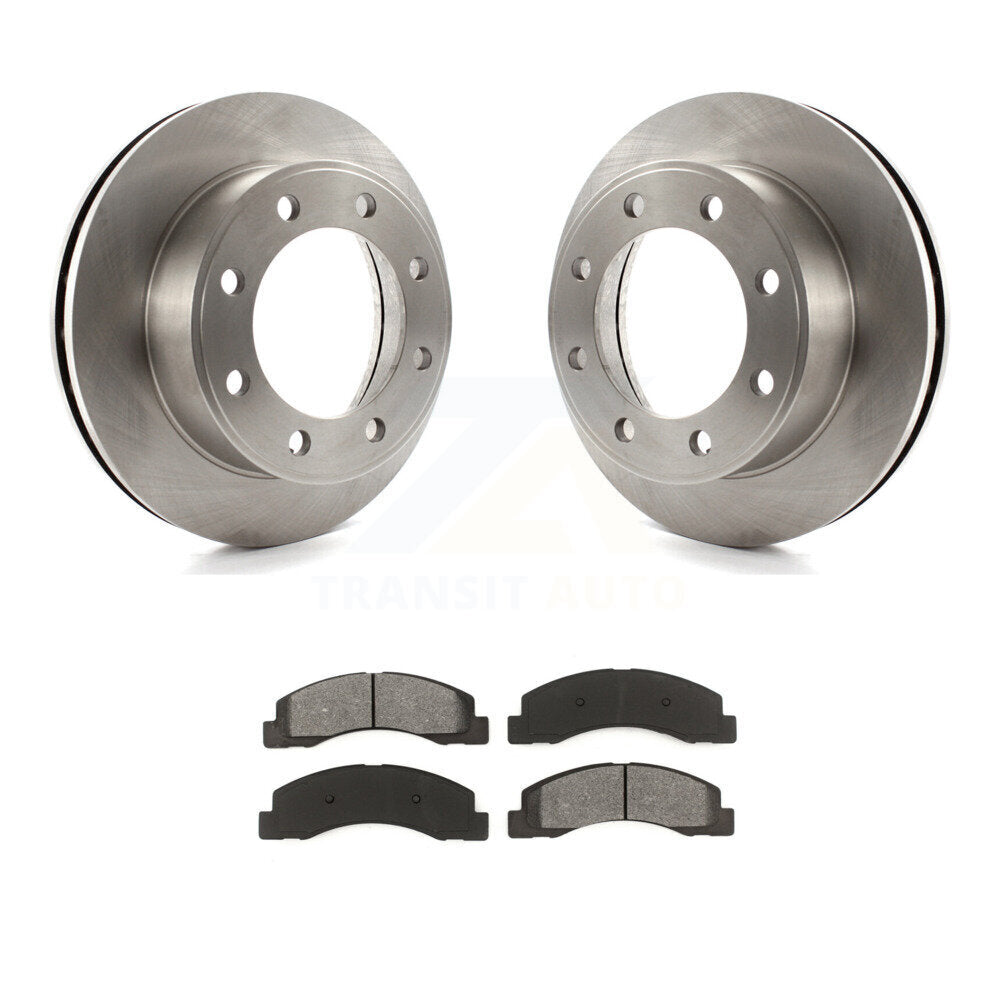 Kit de rotor de frein à disque avant et de plaquettes semi-métalliques pour Ford F-350 Super Duty F-25