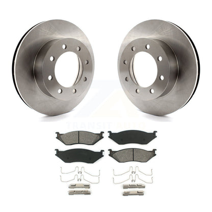 Rotors de frein avant et Kit de plaquettes semi-métalliques pour Ford E-550 Super Duty F-450 F-55