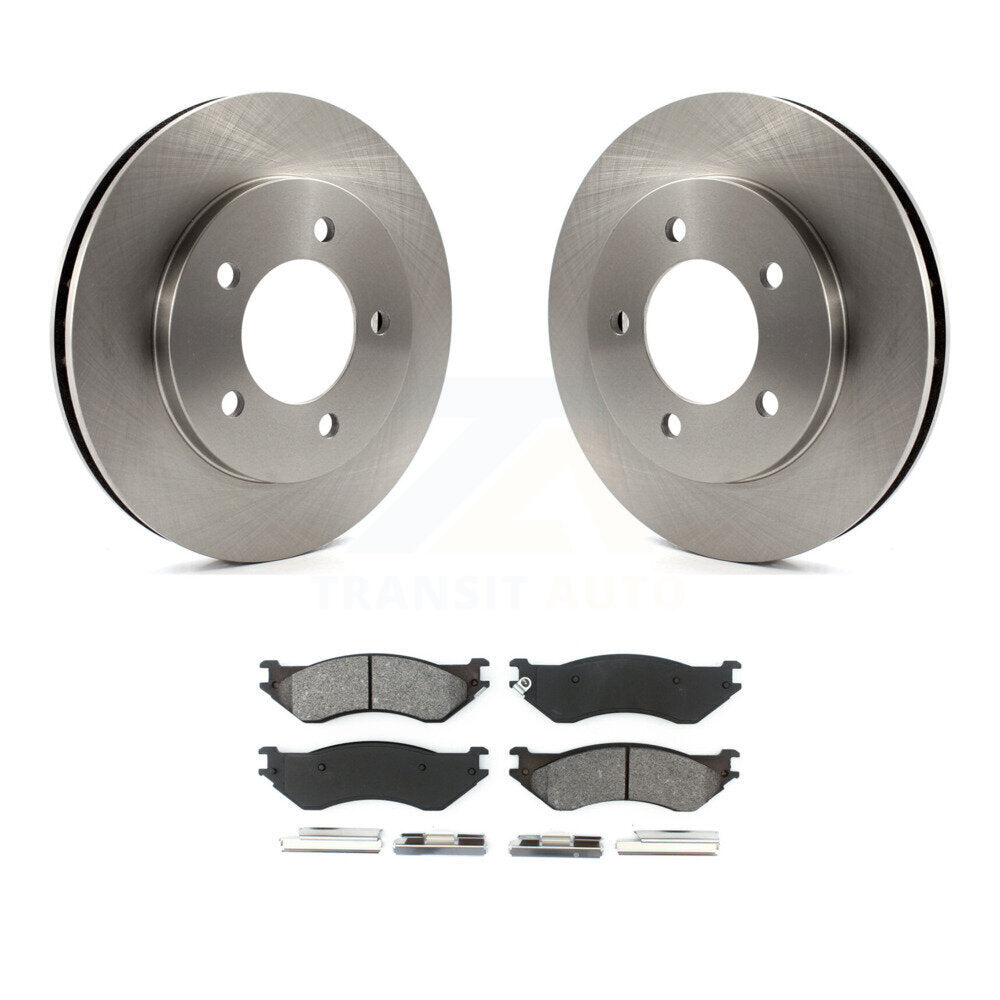 Rotors de frein avant et kit de plaquettes semi-métalliques pour Ford Expedition Lincoln Navigato