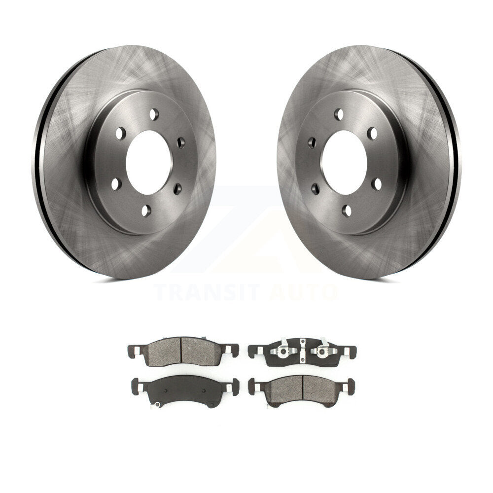 Rotors de frein avant et kit de plaquettes semi-métalliques pour Ford Expedition Lincoln Navigato