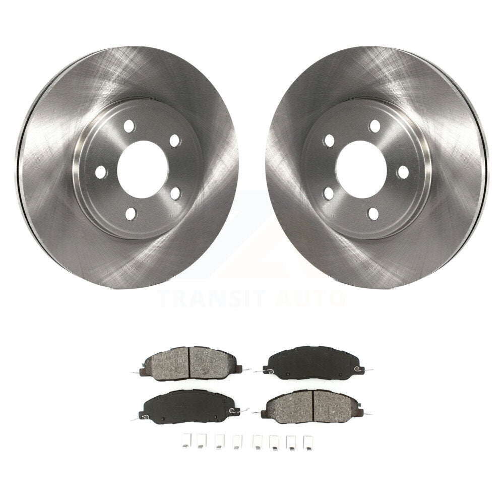 Kit de disques de frein à disque avant et plaquettes semi-métalliques pour Ford Mustang Bullit 2009