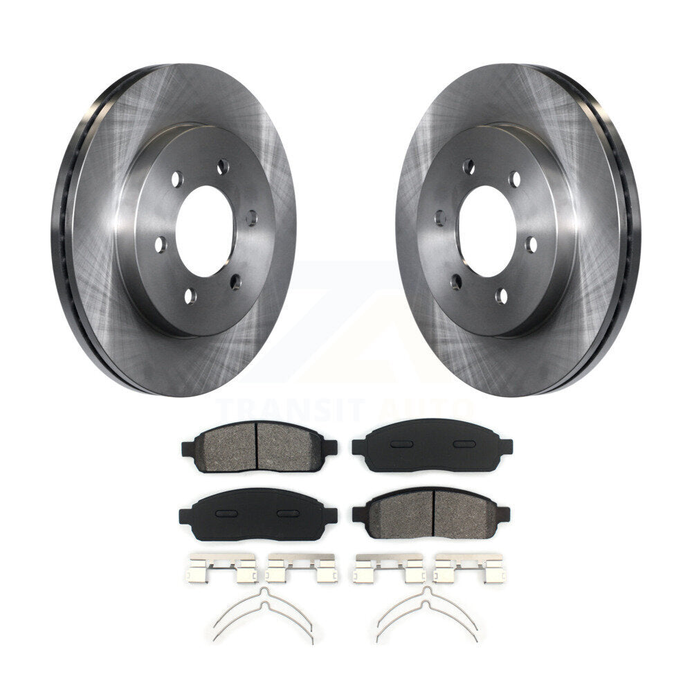 Kit de plaquettes de frein semi-métalliques, Rotors de frein avant, pour Ford F-150 Lincoln Mark LT 4W