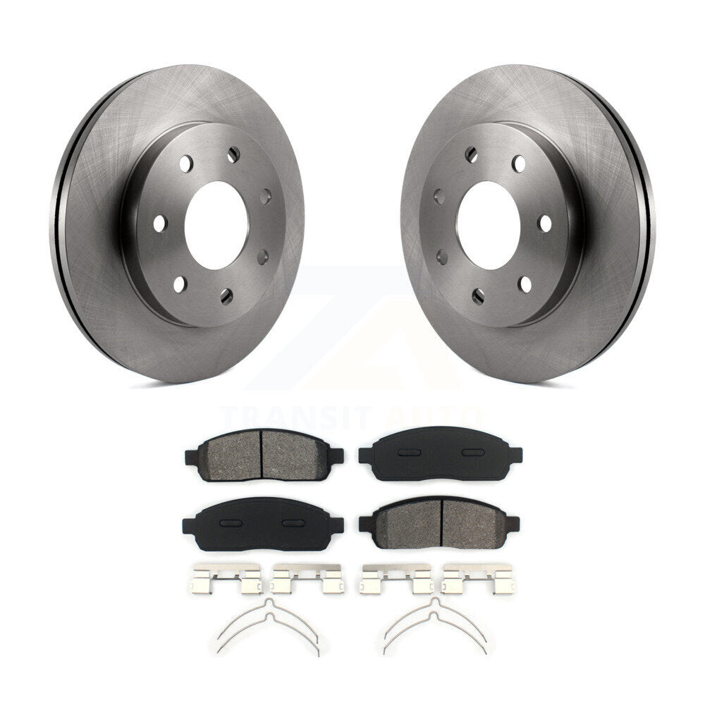 Kit de plaquettes de frein semi-métalliques, Rotors de frein avant, pour Ford F-150 Lincoln Mark LT 4W
