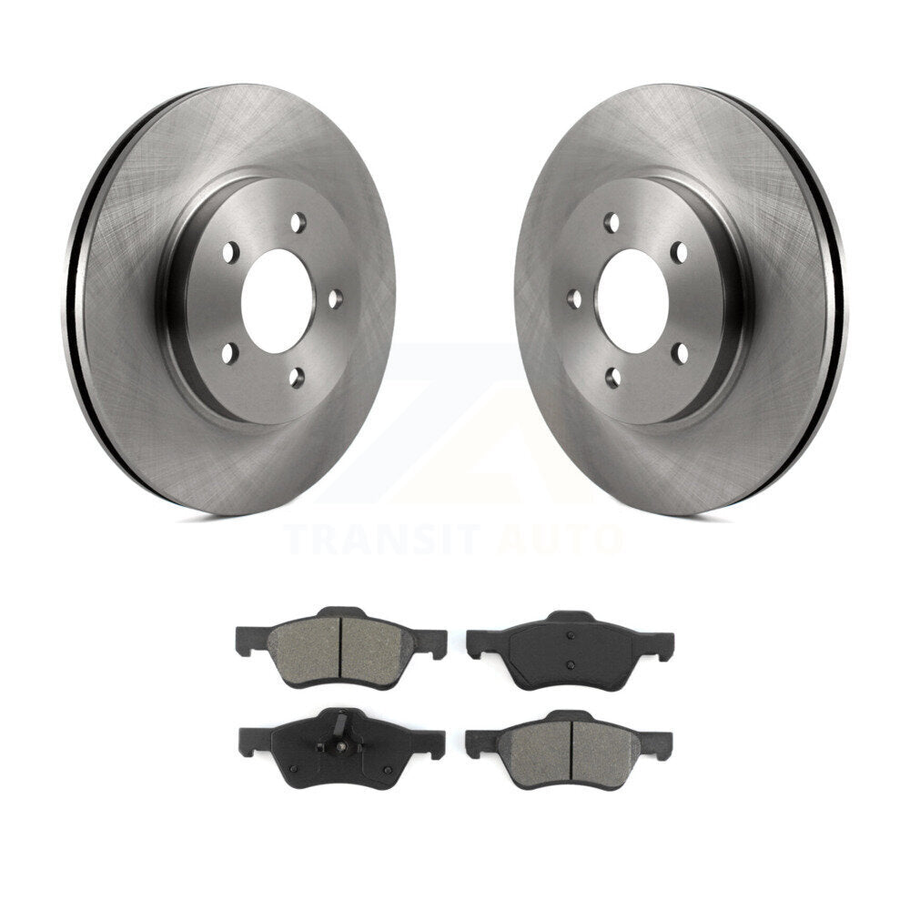 Kit de rotor de frein à disque avant et de plaquettes semi-métalliques pour Ford Escape Mercury Marine