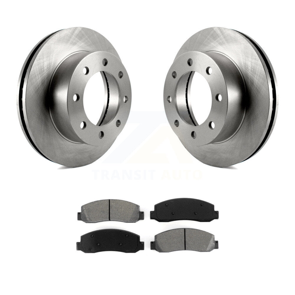 Kit de rotor de frein à disque avant et de plaquettes semi-métalliques pour Ford F-250 Super Duty F-35