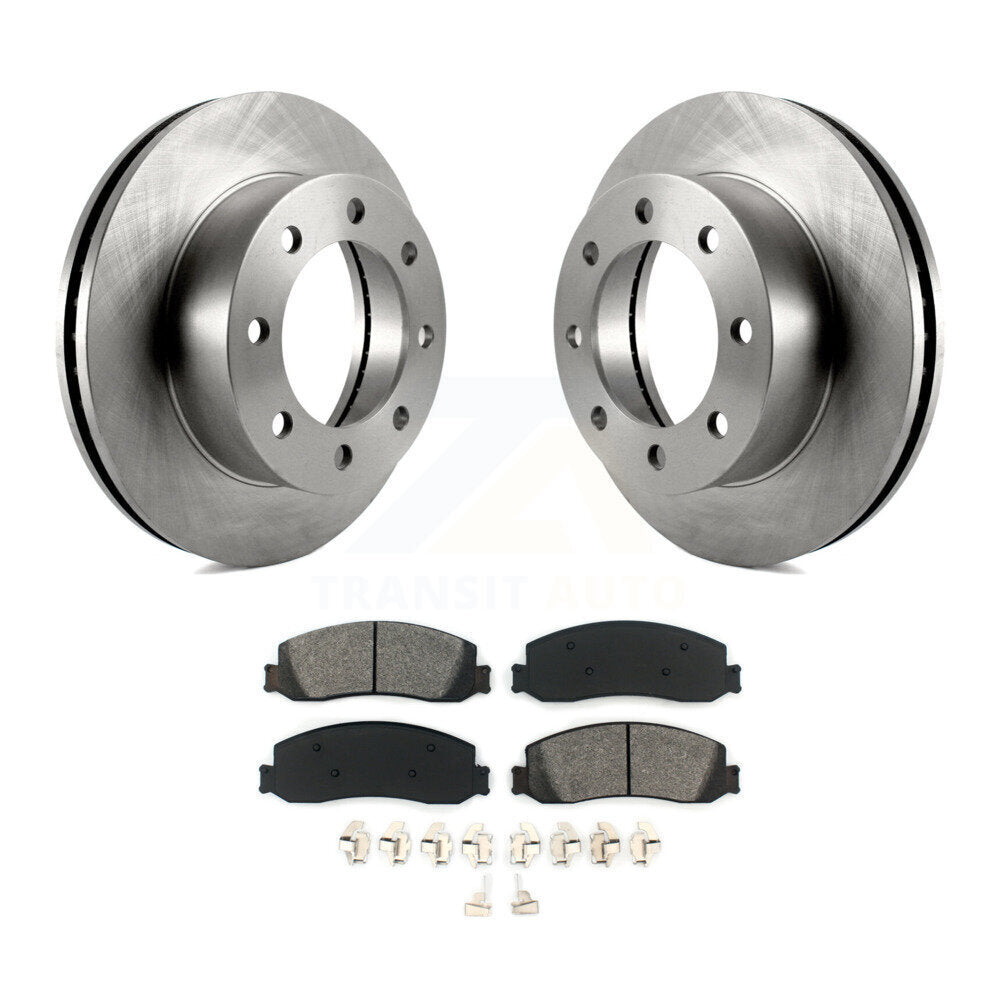Kit de plaquettes semi-métalliques de Rotor de frein à disque avant, pour Ford F-250 Super Duty F-350 4W