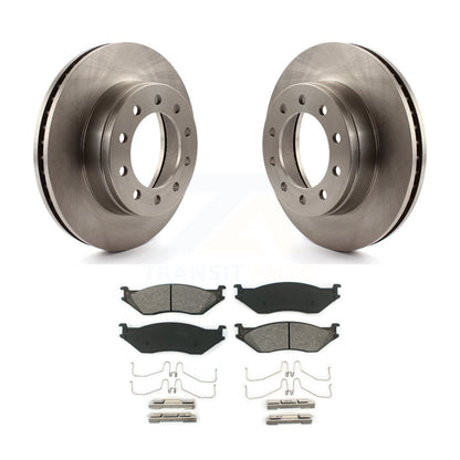 Rotors de frein avant et Kit de plaquettes semi-métalliques pour Ford F-450 Super Duty F-550 CF50