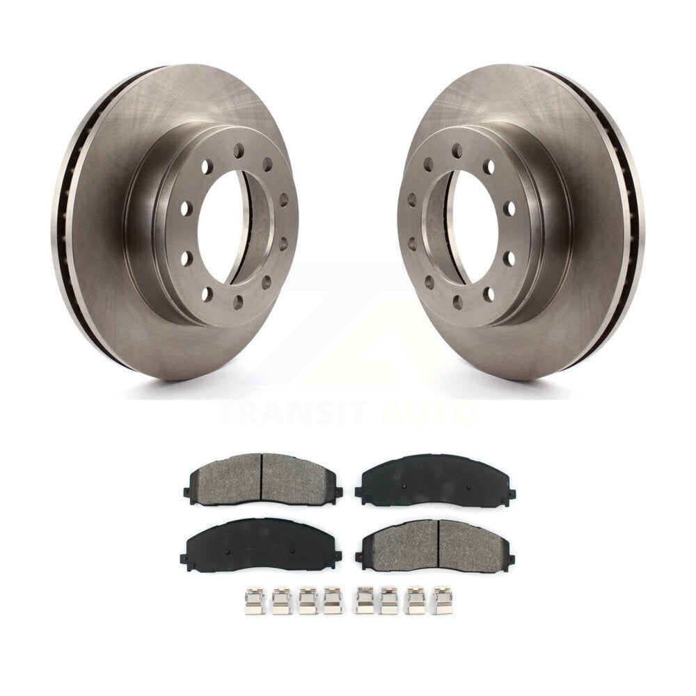 Kit de rotor de frein à disque avant et de plaquettes semi-métalliques pour Ford F-350 Super Duty F-25