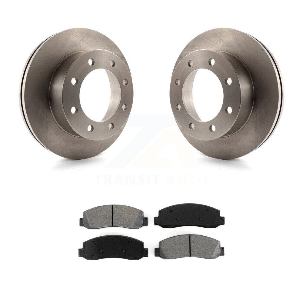 Kit de rotor de frein à disque avant et de plaquettes semi-métalliques pour Ford F-350 Super Duty F-45