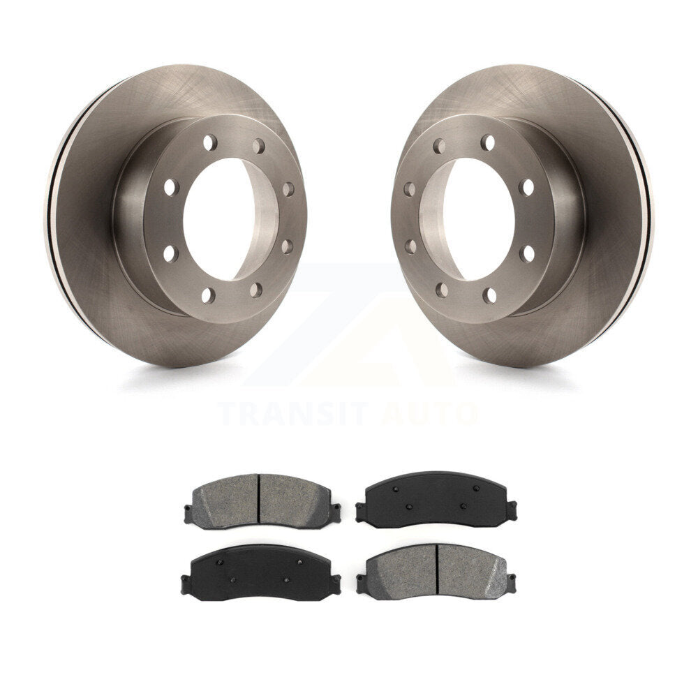 Kit de plaquettes semi-métalliques de rotors de frein à disque avant pour Ford F-350 Super Duty 4W 2012