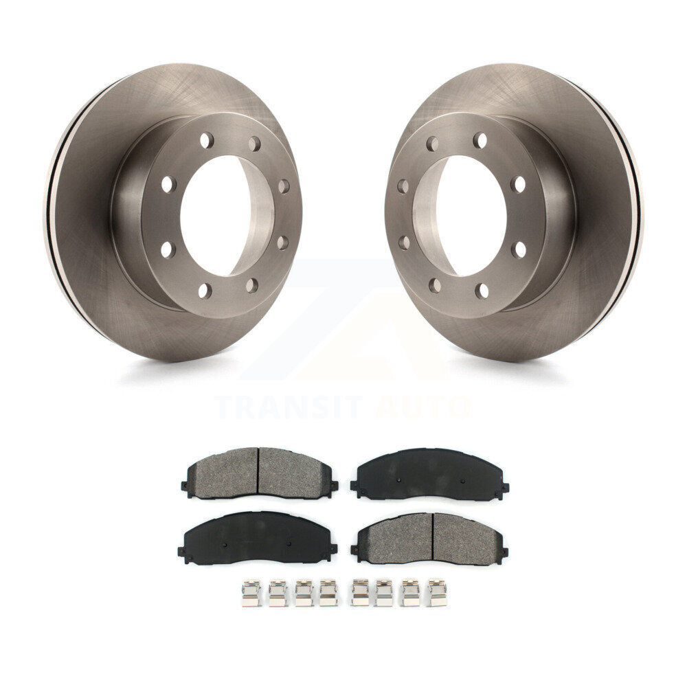 Kit de plaquettes semi-métalliques de rotors de frein à disque avant pour Ford F-350 Super Duty 4W 2013