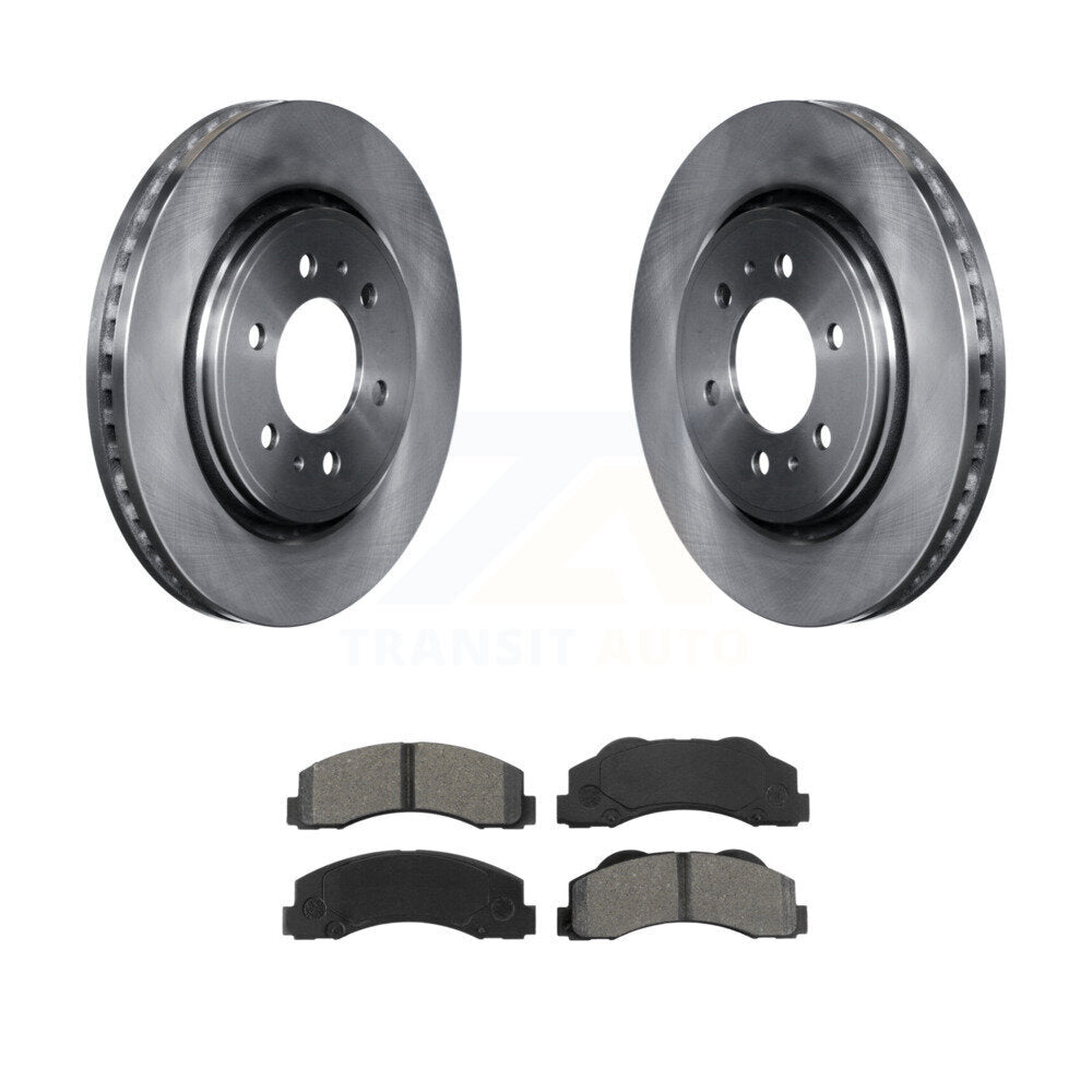 Kit de rotor de frein à disque avant et de plaquettes semi-métalliques pour Ford F-150 Expedition Lincol