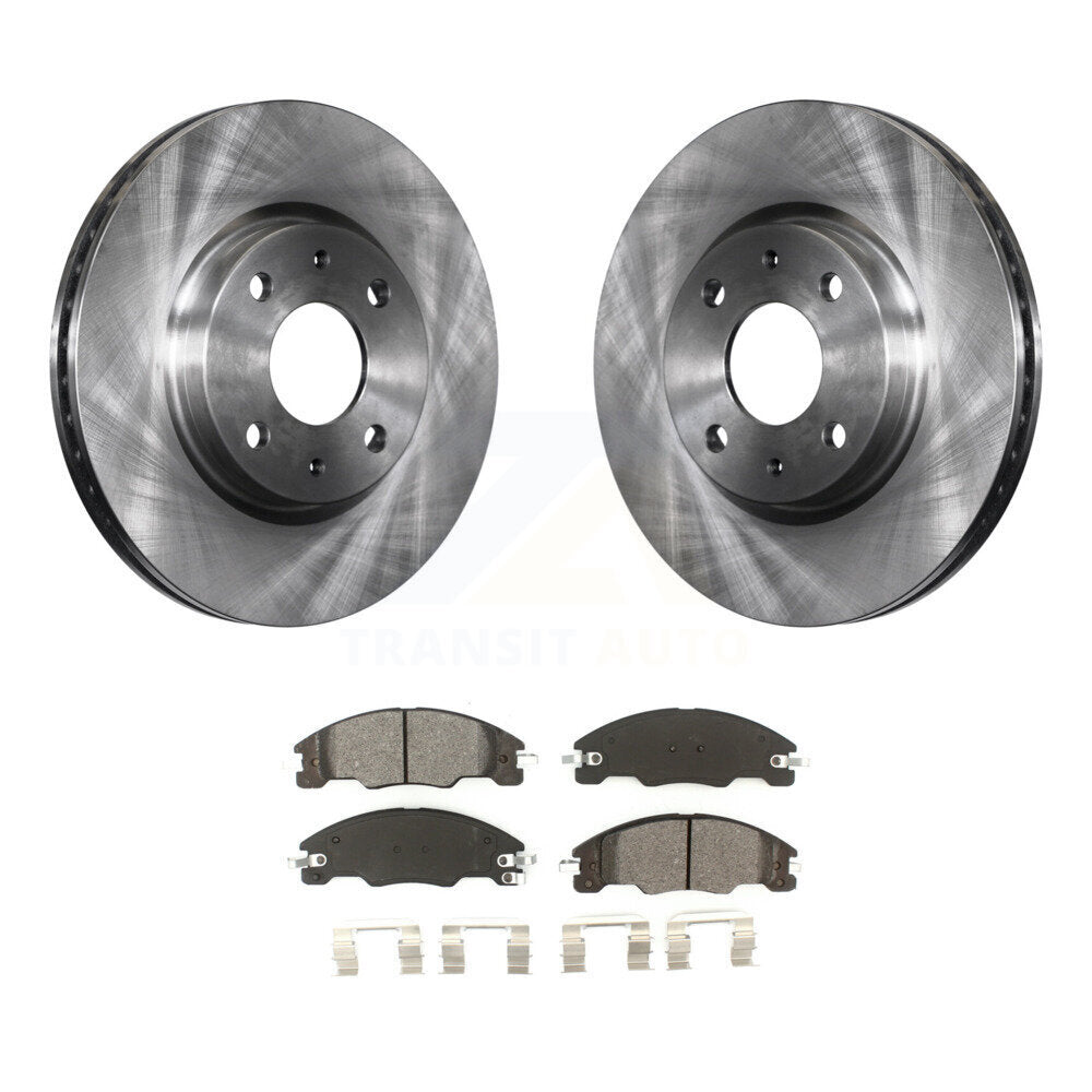 Kit de disques de frein à disque avant et plaquettes semi-métalliques pour Ford Focus 2008-2011