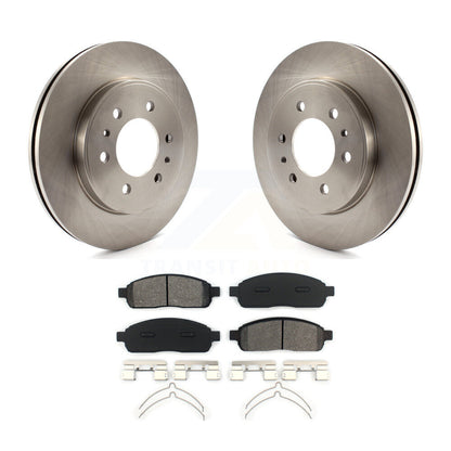 Rotors de frein avant et kit de plaquettes semi-métalliques pour Ford F-150 2009 avec roue à 6 écrous