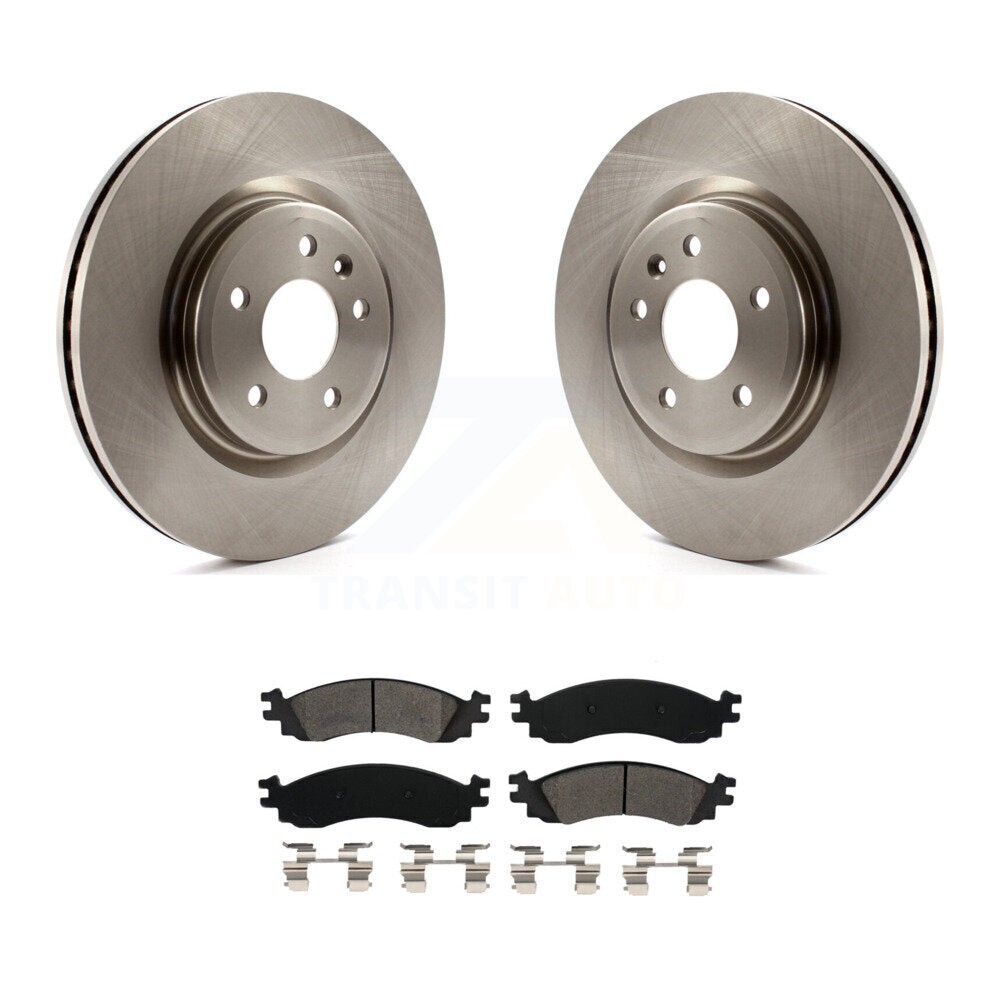 Kit de disques de frein à disque avant et plaquettes semi-métalliques pour Ford Taurus SH 2010-2012