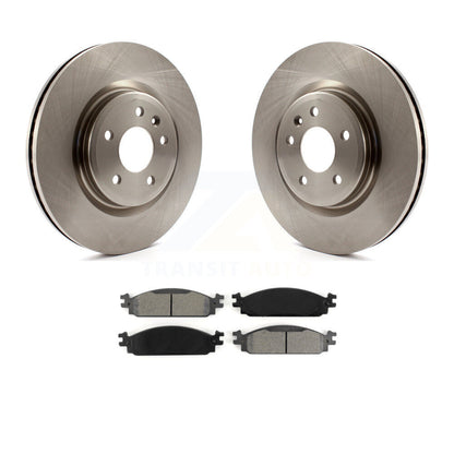 Kit de disques de frein à disque avant et plaquettes semi-métalliques pour Lincoln MKS 2009-2010