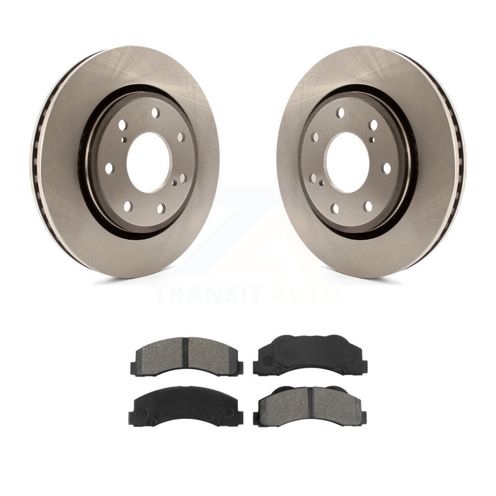 Kit de rotor de frein avant et de plaquettes semi-métalliques pour Ford F-150 10-14 avec roue à 7 écrous