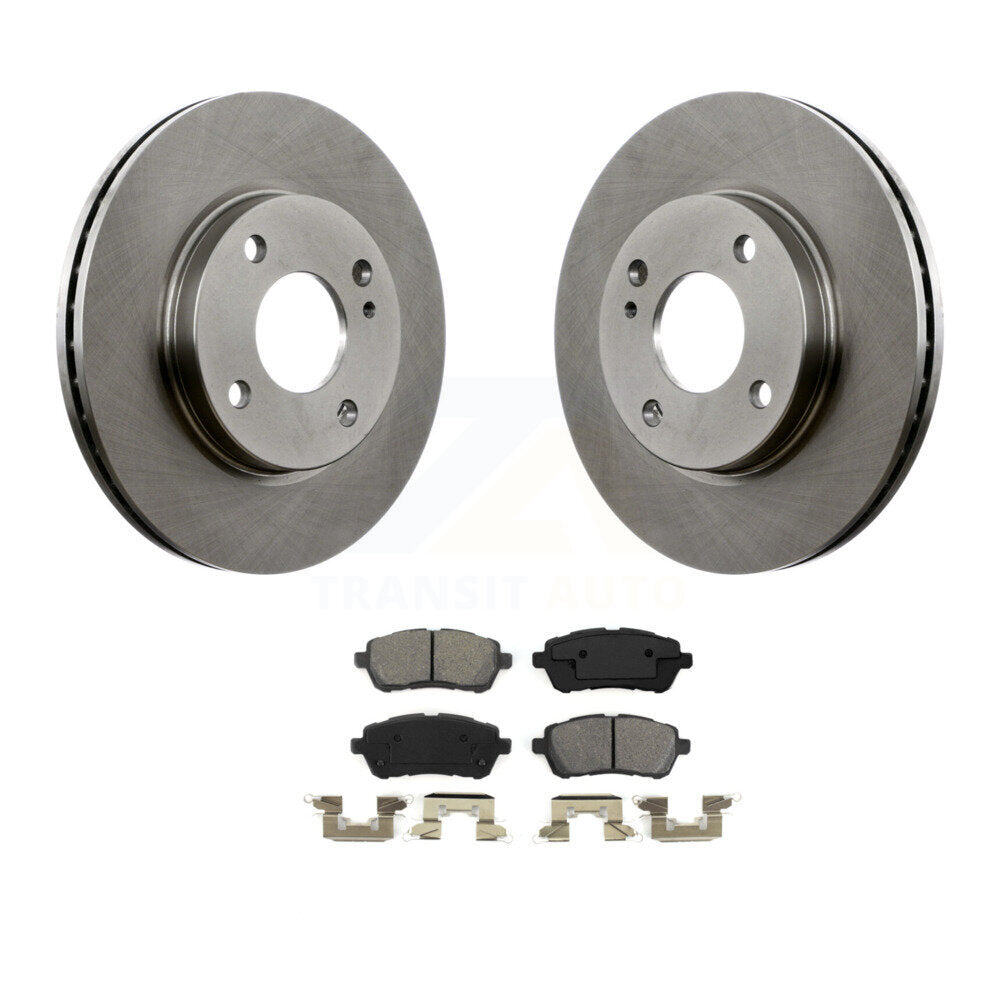 Kit de disques de frein à disque avant et plaquettes semi-métalliques pour Ford Fiesta K8S-100171