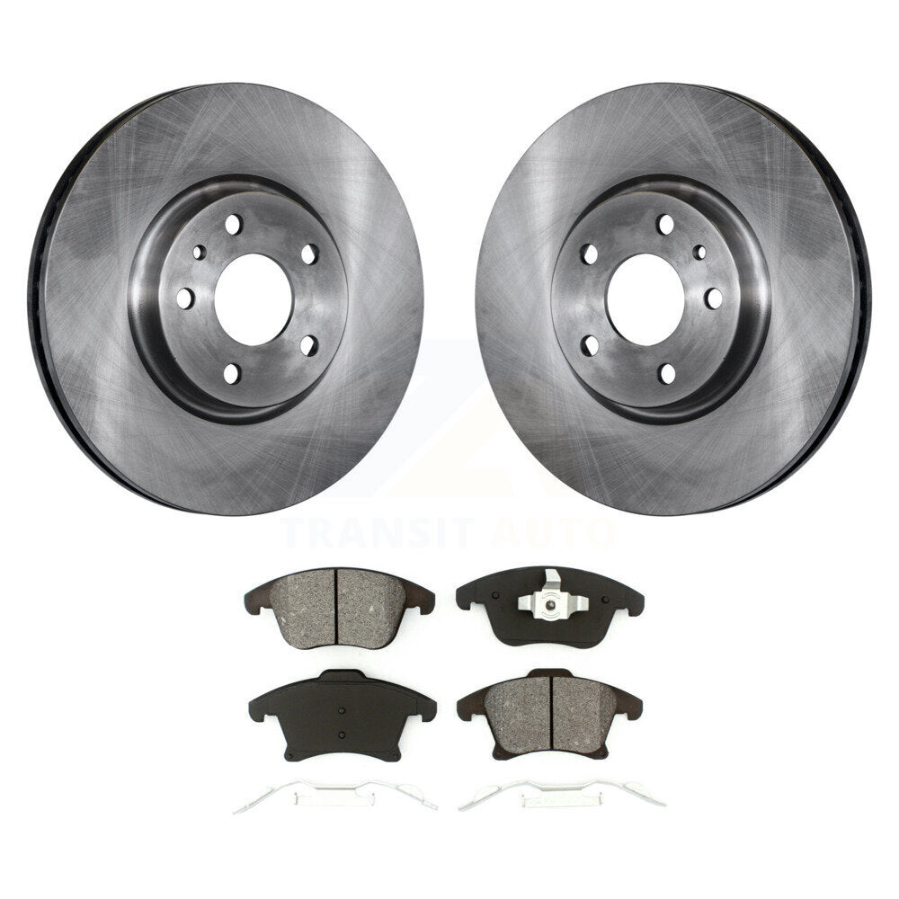 Kit de rotors de frein à disque avant et plaquettes semi-métalliques pour Ford Fusion Lincoln MKZ