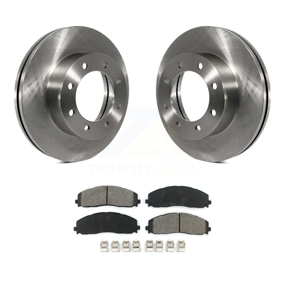 Rotors de frein avant et Kit de plaquettes semi-métalliques pour Ford F-350 Super Duty F-250 F-45