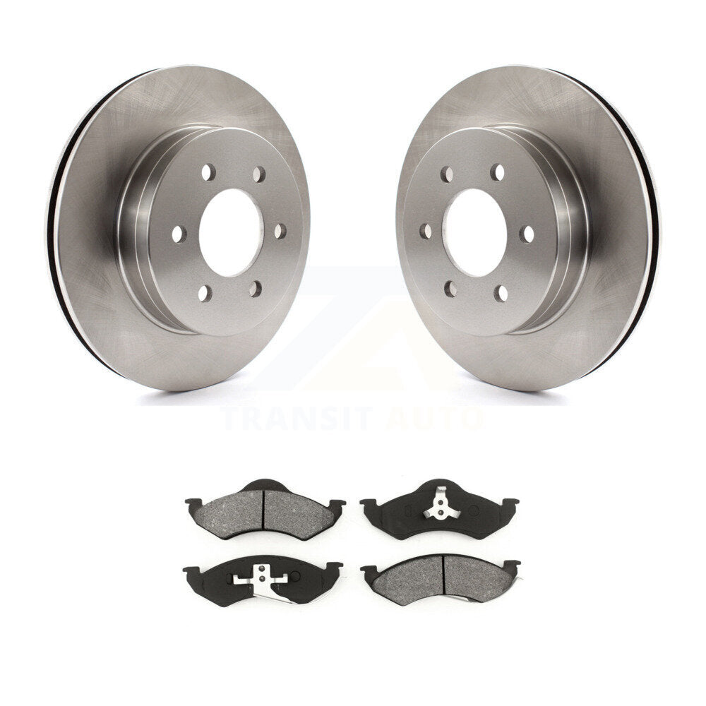 Kit de disques de frein à disque avant et plaquettes semi-métalliques pour Dodge Dakota Durango