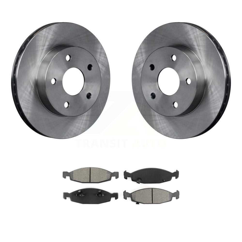 Kit de disques de frein à disque avant et plaquettes semi-métalliques pour Jeep Grand Cherokee