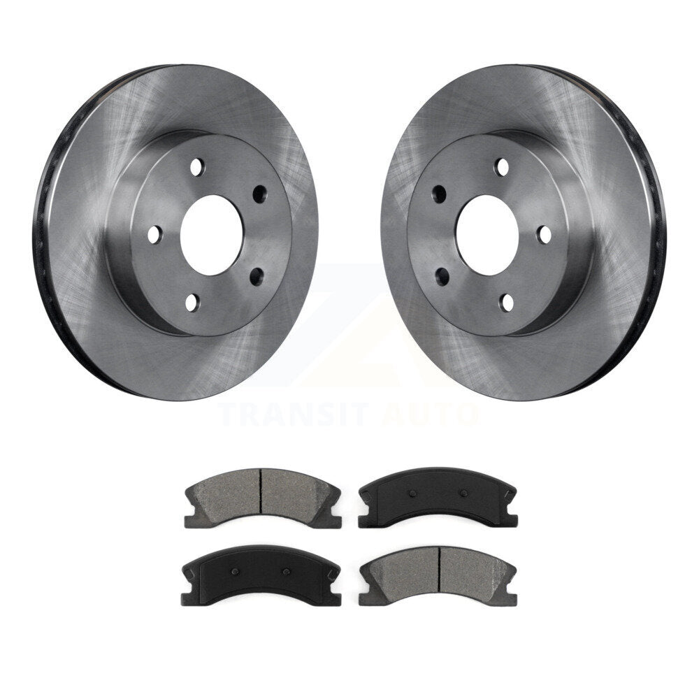 Kit de disques de frein à disque avant et plaquettes semi-métalliques pour Jeep Grand Cherokee