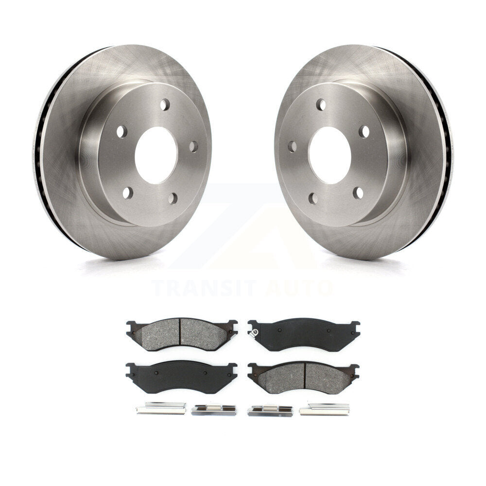 Rotors de frein à disque avant et kit de plaquettes semi-métalliques pour Dodge Ram 2000 2001 4W 1500
