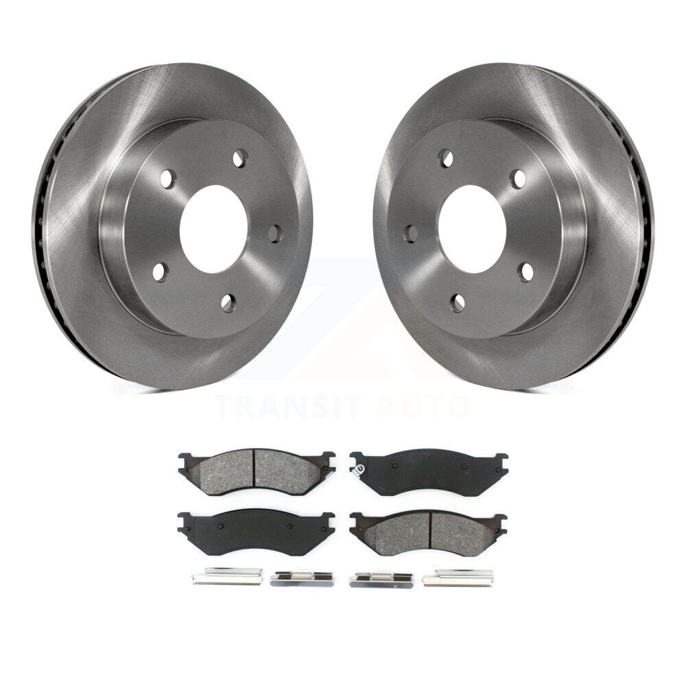 Rotors de frein à disque avant et kit de plaquettes semi-métalliques pour Dodge Ram 1500 RW 2000-2001