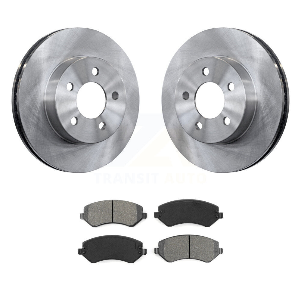 Kit de disques de frein à disque avant et plaquettes semi-métalliques pour Jeep Liberty 2002-2007